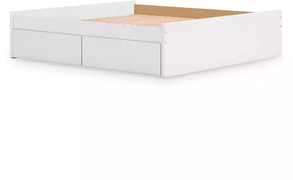 onita white king platform bed panels by ashley