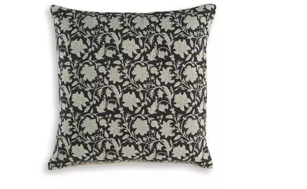alanderson black/ivory pillow (4/cs) by ashley