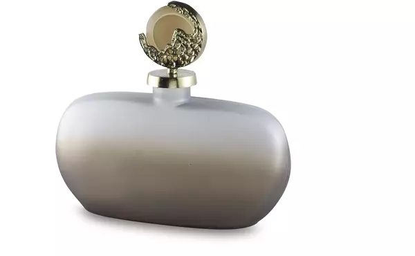 acario taupe/gold finish jar by ashley