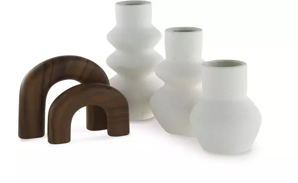 carterworth white/brown accessory set (5/cn) by ashley