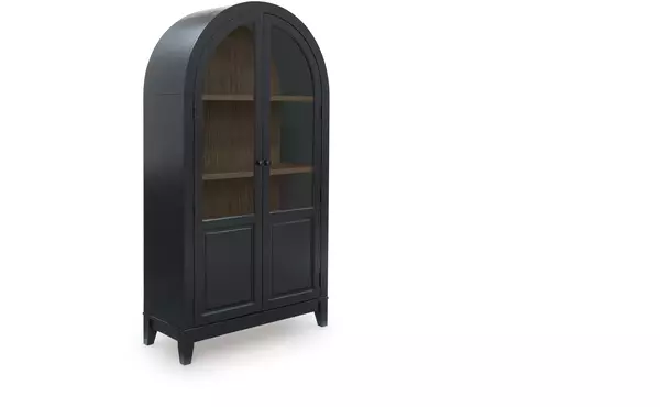 dagandale black/natural accent cabinet by ashley