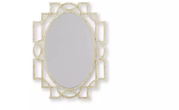 fulkmore antique gold finish accent mirror by ashley