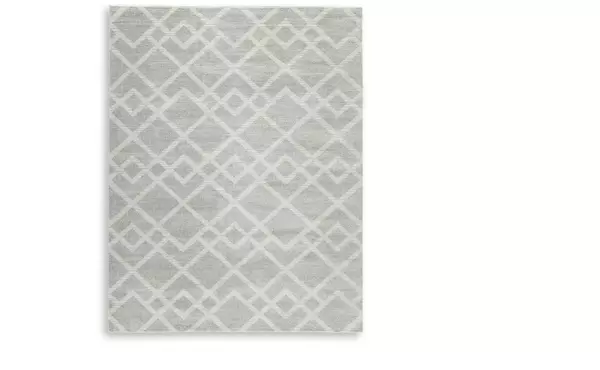 unawick gray/ivory large rug by ashley