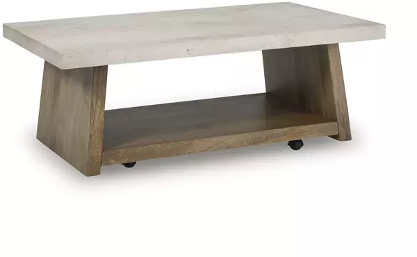 brendalhouse light brown rectangular cocktail table by ashley