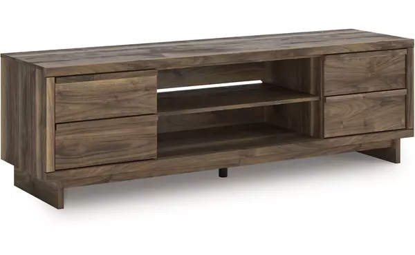 zadilyn brown xl tv stand w/fireplace option by ashley