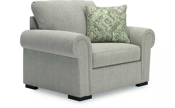 sararose heather chair and a half by ashley