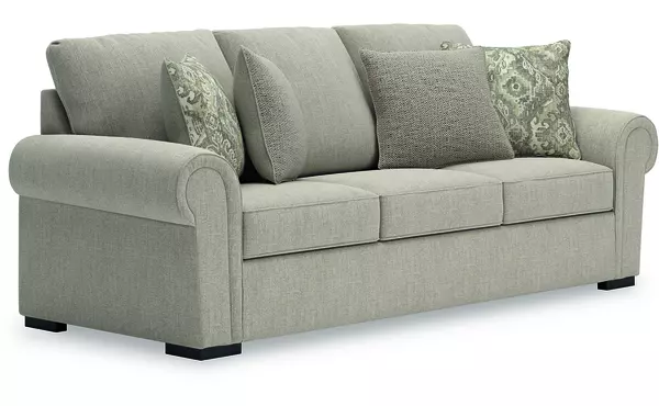 sararose heather sofa by ashley