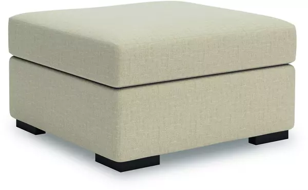 ladymae twill oversized accent ottoman by ashley