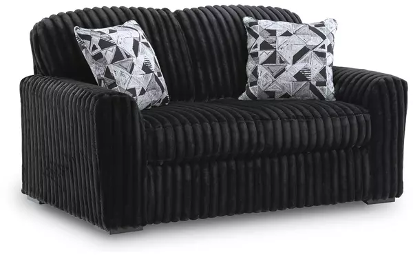 midnight-madness onyx loveseat by ashley