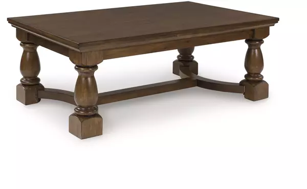 sturlayne brown rectangular cocktail table by ashley