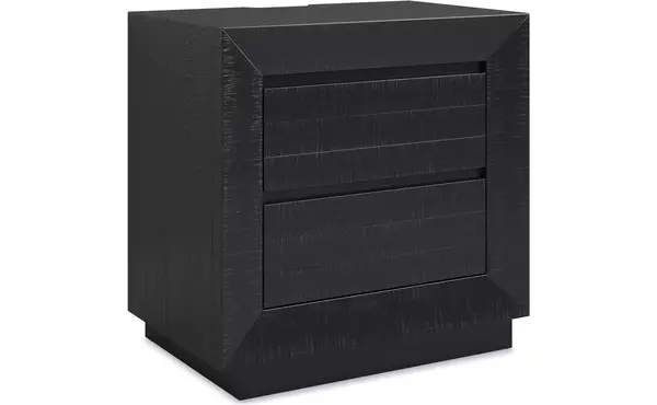 londer black two drawer night stand by ashley