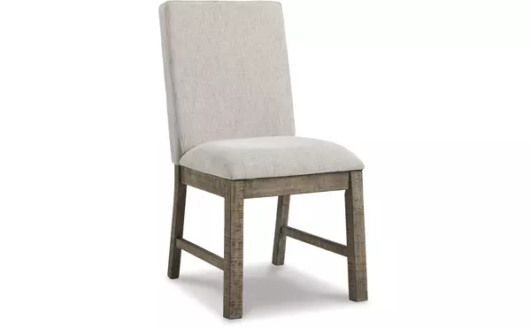 langford light grayish brown dining uph side chair (2/cn) by ashley