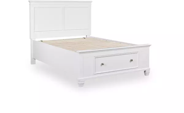 fortman white twin/full bed rails by ashley