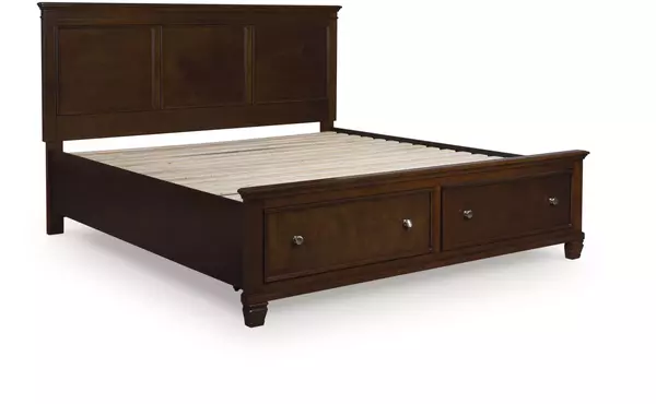 danabrin brown queen/king rails by ashley