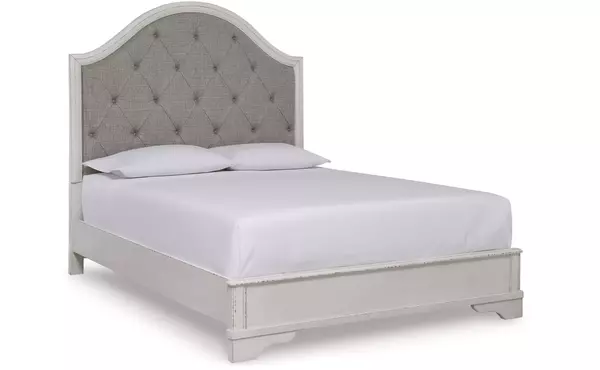 blendon rustic brown queen uph panel headboard by ashley