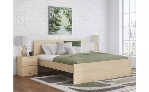 onita natural king panel headboard by ashley