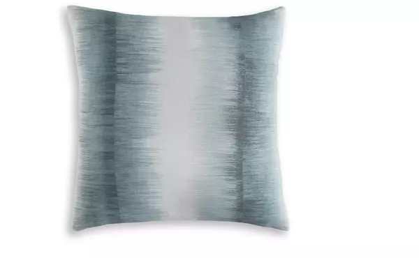 elonwich teal/white pillow by ashley