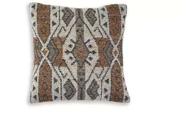 kierenworth sienna/beige/black pillow (4/cs) by ashley