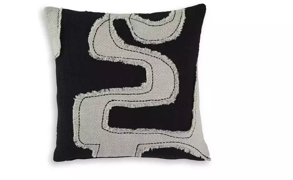 veerbank black/beige pillow (4/cs) by ashley