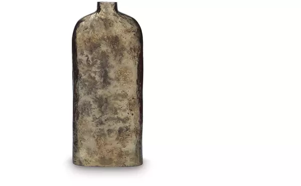 wallmond antique brass finish vase by ashley