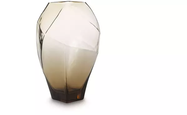 ewart light brown vase by ashley