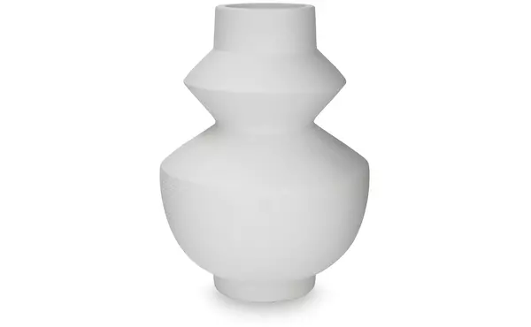 naveen white vase by ashley