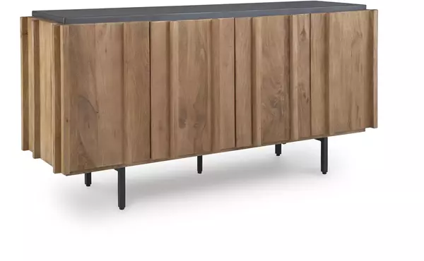 quintavious brown/charcoal accent cabinet by ashley