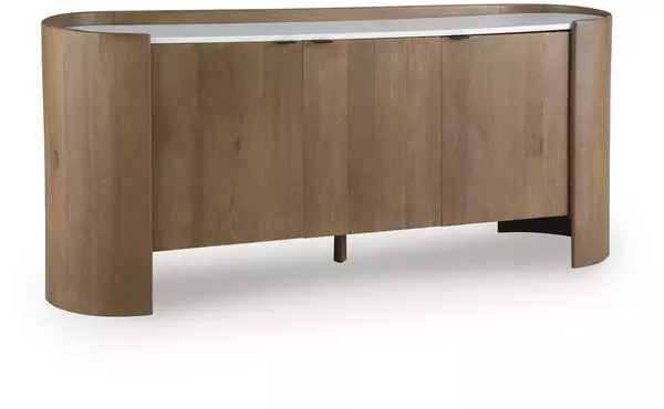 fitzroy brown/white accent cabinet by ashley