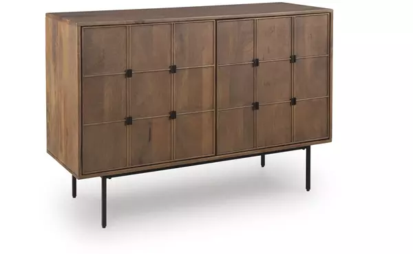 juddins brown accent cabinet by ashley