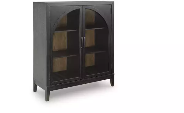 armenleigh black/brown bar cabinet by ashley