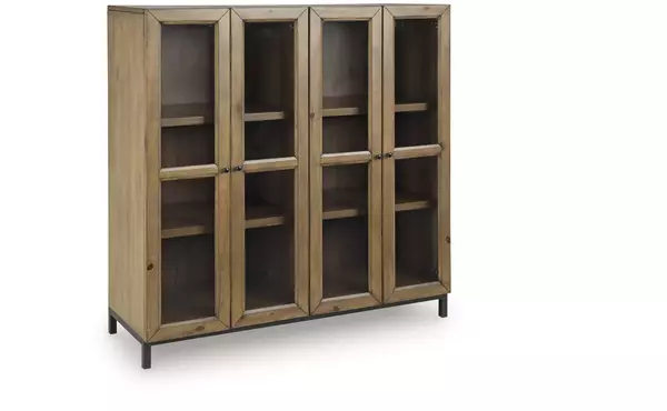 wrenridge gray brown accent cabinet by ashley