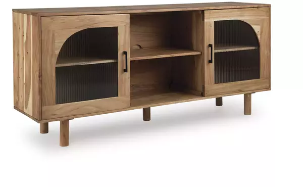 adway natural brown accent cabinet by ashley