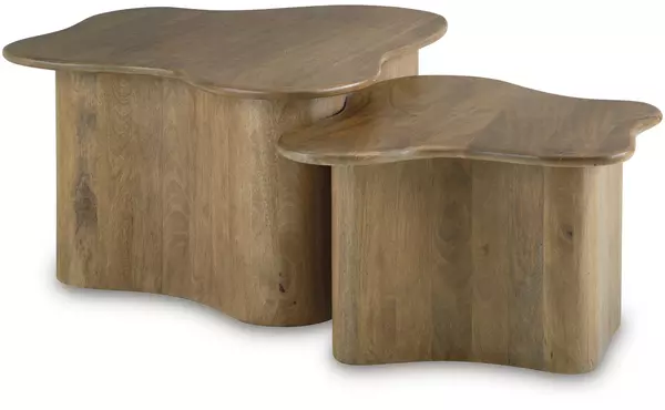 abeford brown accent cocktail tbl set (2/cn) by ashley