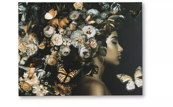 valfer orange/black/white wall art by ashley