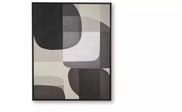 kesleigh black/white/beige wall art by ashley