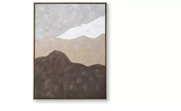 fanthorne tan/brown/white wall art by ashley