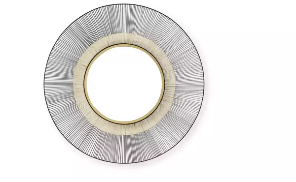 dallmen black/gold finish accent mirror by ashley