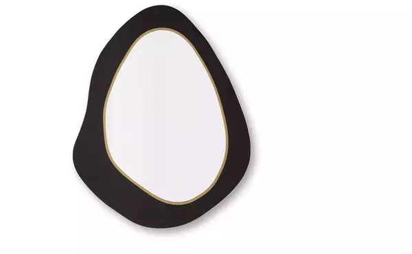 kierlock black/gold finish accent mirror by ashley