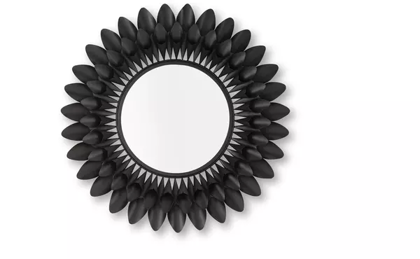 ryenmour black accent mirror by ashley
