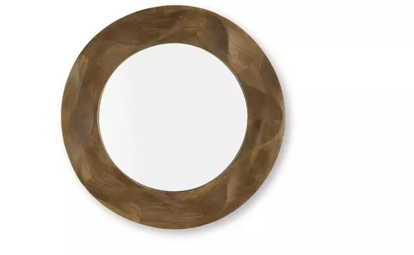 aajon brown accent mirror by ashley