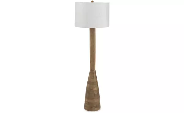 ailsa natural brown wood floor lamp (1/cn) by ashley