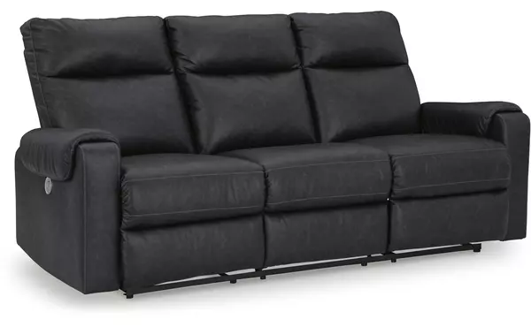 axtellton carbon reclining power sofa by ashley