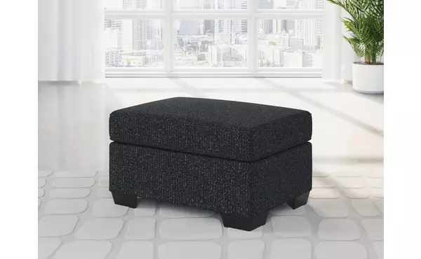 jasmine peaks coal ottoman by ashley