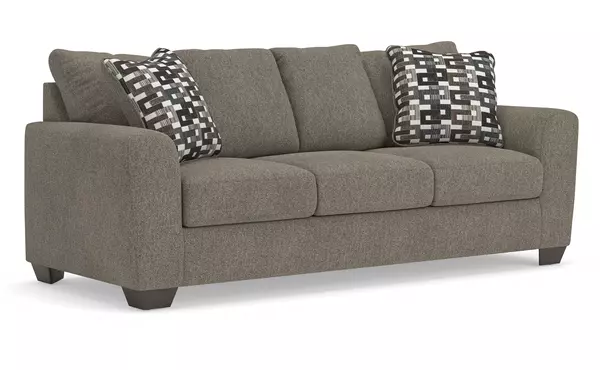 triston-peaks suede queen sofa sleeper by ashley