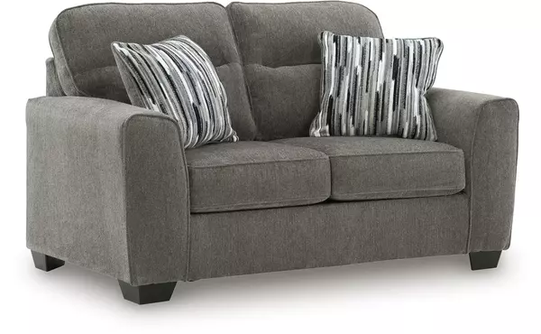 olten graphite loveseat by ashley