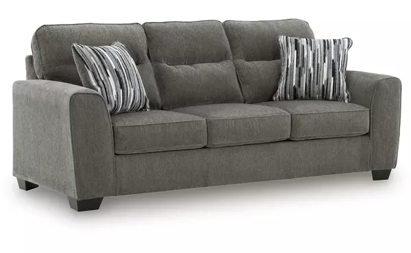 olten graphite sofa by ashley