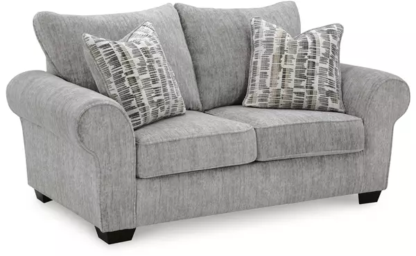 westin lake pewter loveseat by ashley