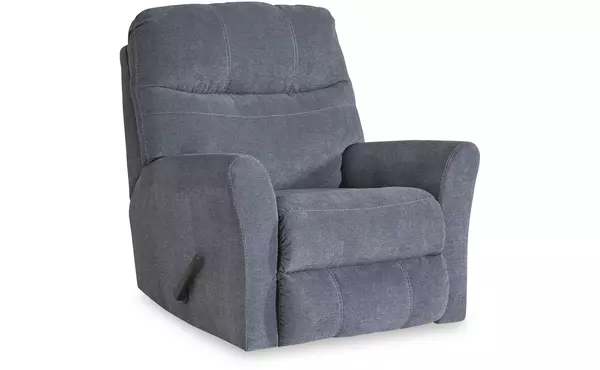marleton denim rocker recliner by ashley