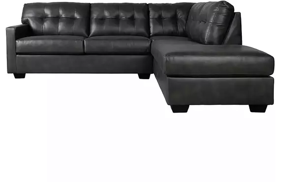 battstone steel laf sofa by ashley