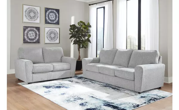 twin harbor pewter sofa by ashley